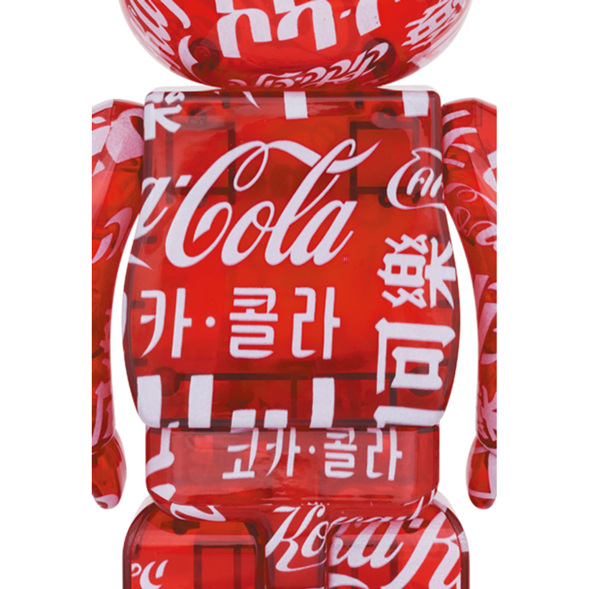 100% + 400% Atmos x Clear Red Coca-Cola Be@rbrick (Set)