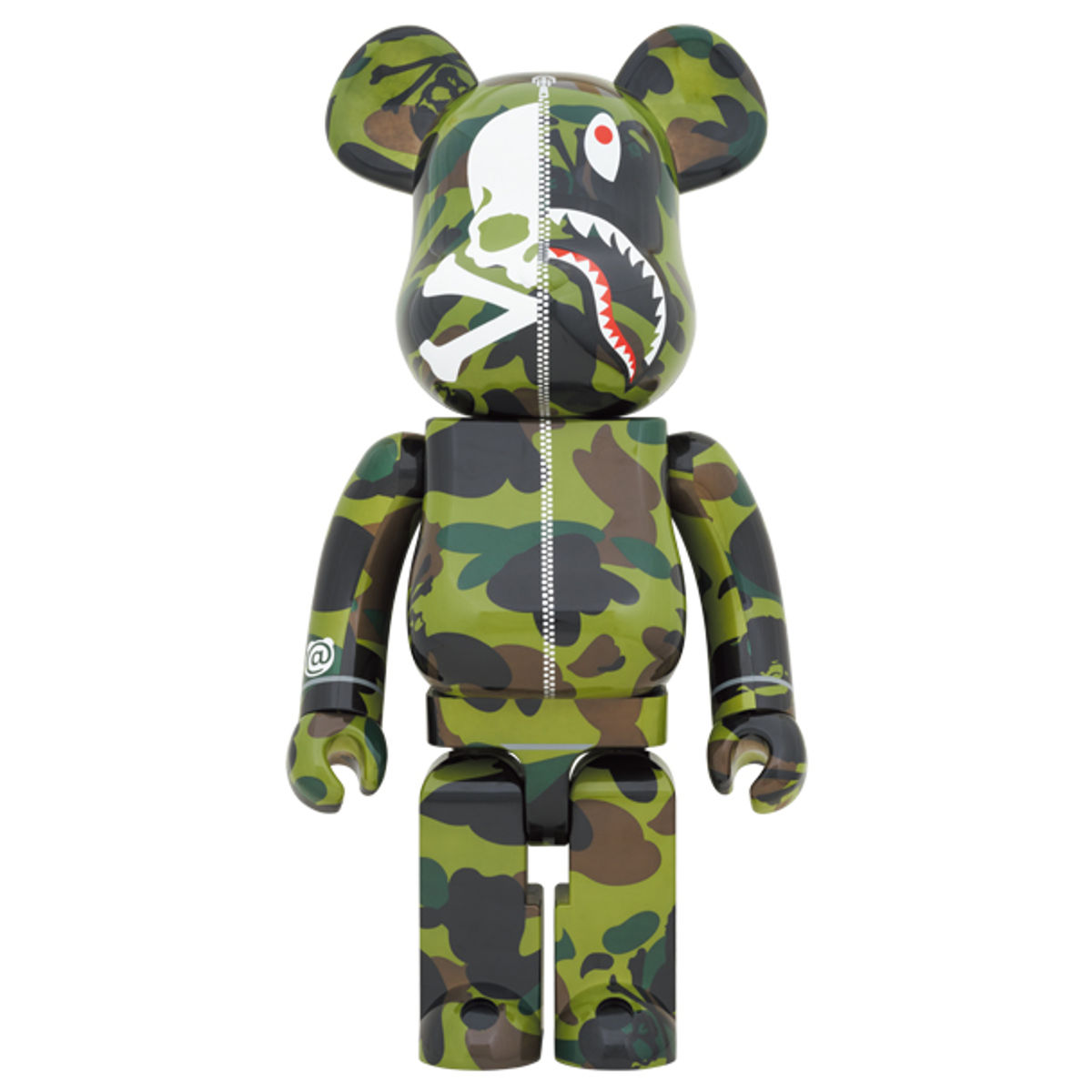 1000% Green Camo Mastermind Japan vs BAPE Bearbrick