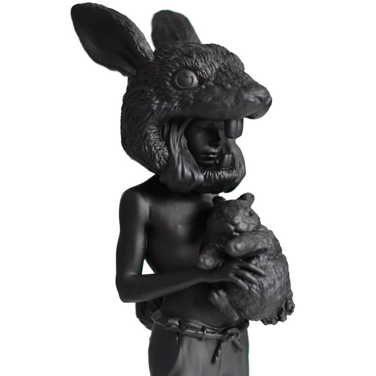 Matte Black Two Rabbits