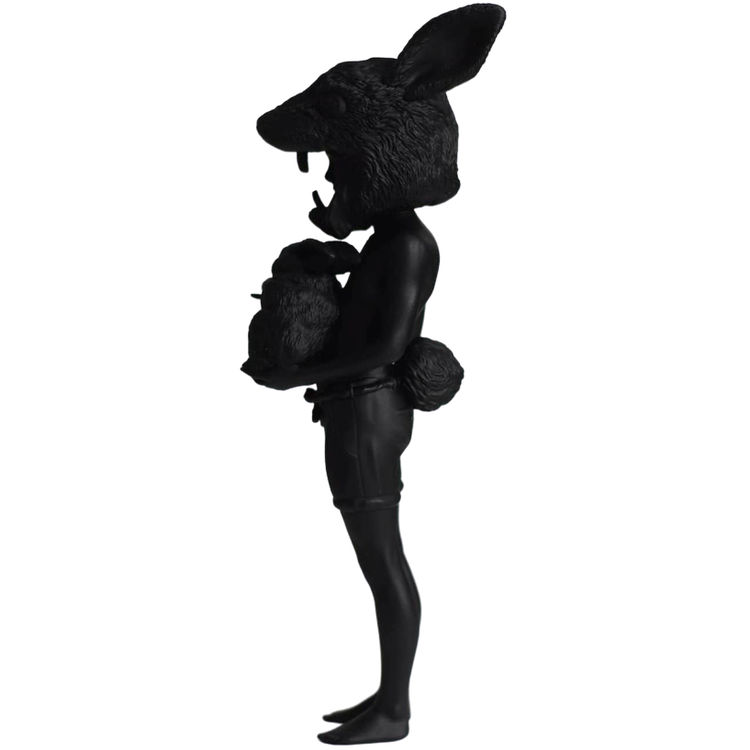 Matte Black Two Rabbits by Nate Frizzell