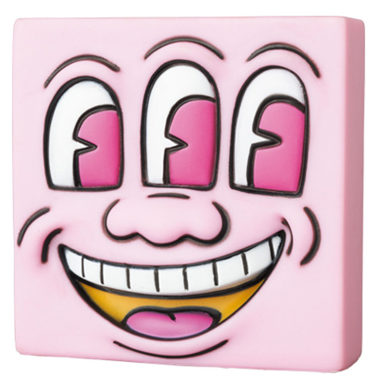 Pink Three Eye Smiling Face Mini VCD by Keith Haring