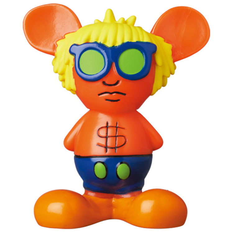 Orange & Yellow Andy Mouse Mini VCD by Keith Haring