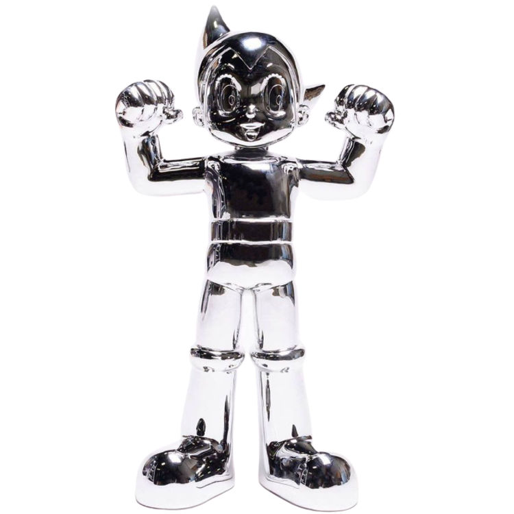 Atom Silver Monochrome Astro Boy Flex by Josh Divine