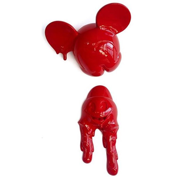 Red Melting Freaky Mouse by Fidia Falaschetti