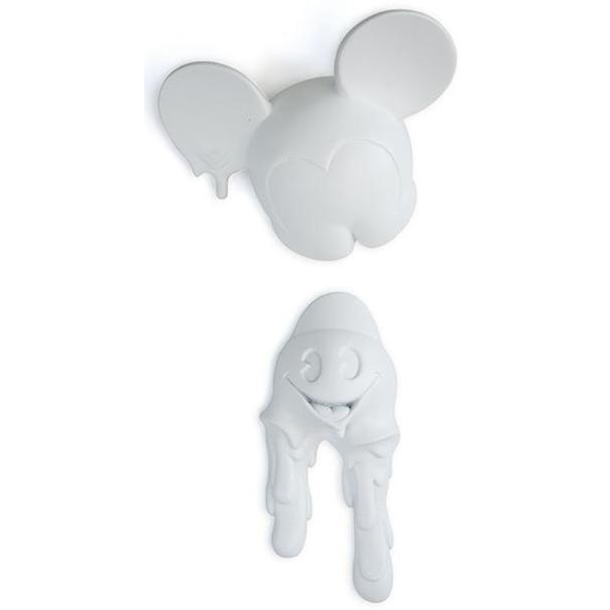 Matte White Melting Freaky Mouse