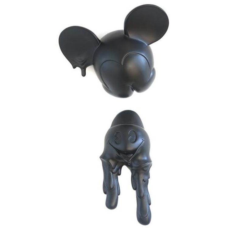 Matte Black Melting Freaky Mouse by Fidia Falaschetti