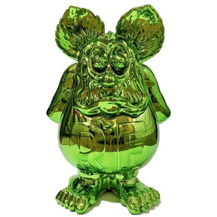 Chrome Green Rat Fink by Ed 'Big Daddy' Roth