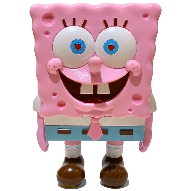 Heart Eyes Pink Spongebob by Nickelodeon