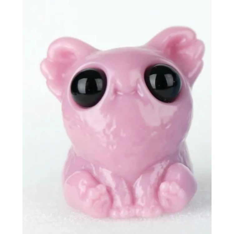 Dusty Pink Carnival Glass Smidgen by Chris Ryniak
