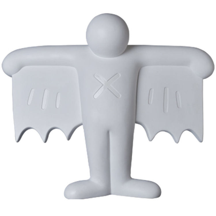White Flying Devil by Keith Haring