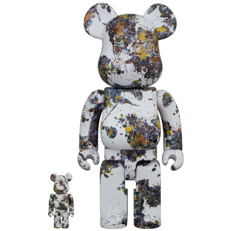 100% + 400% Splash Jackson Pollock Bearbrick by Jackson Pollock
