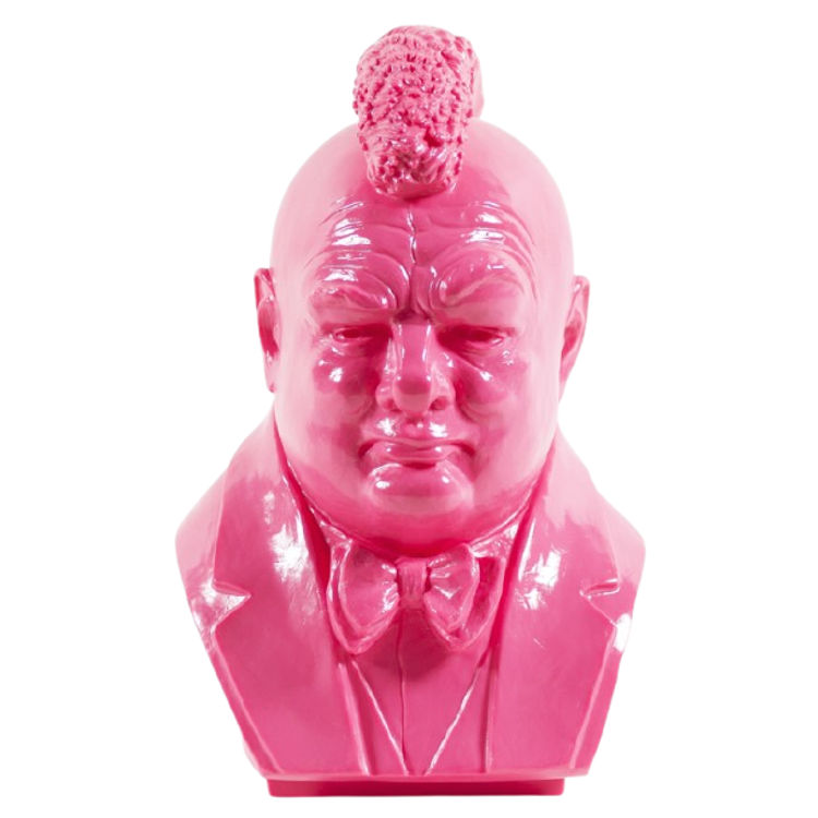 CHURCH-ILL, SNOOTINESS IN THE UK BUST (NEON PINK) by Selim Varol