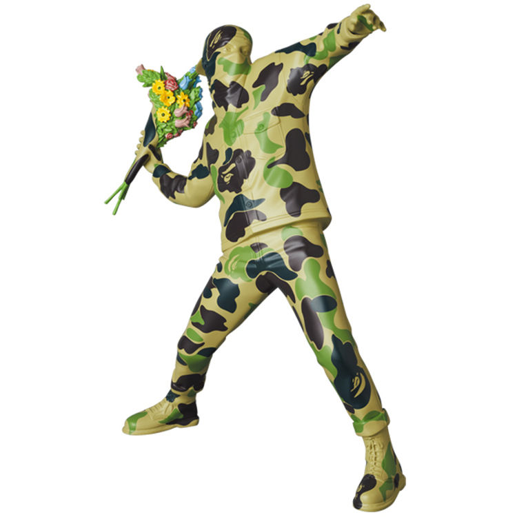 Green Camo Flower Bomber by Banksy (Brandalised)