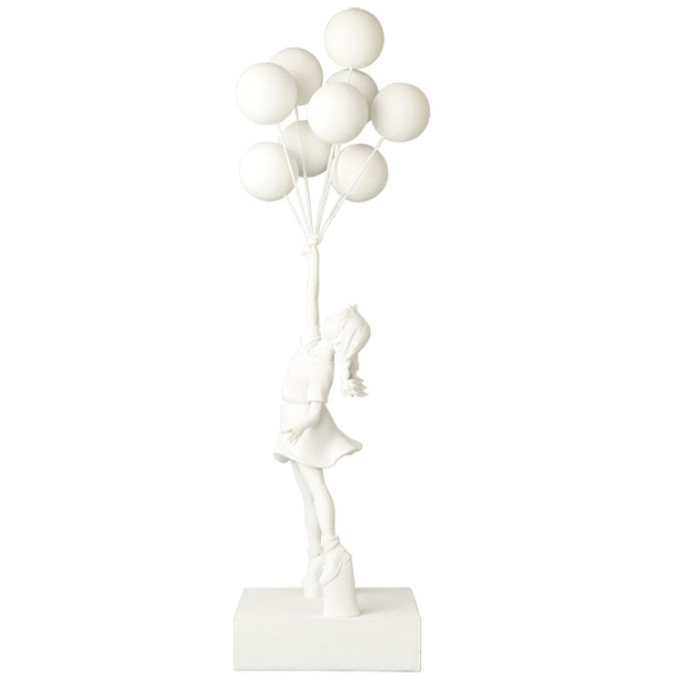 Gesso Flying Balloons Girl by Banksy (Brandalised)