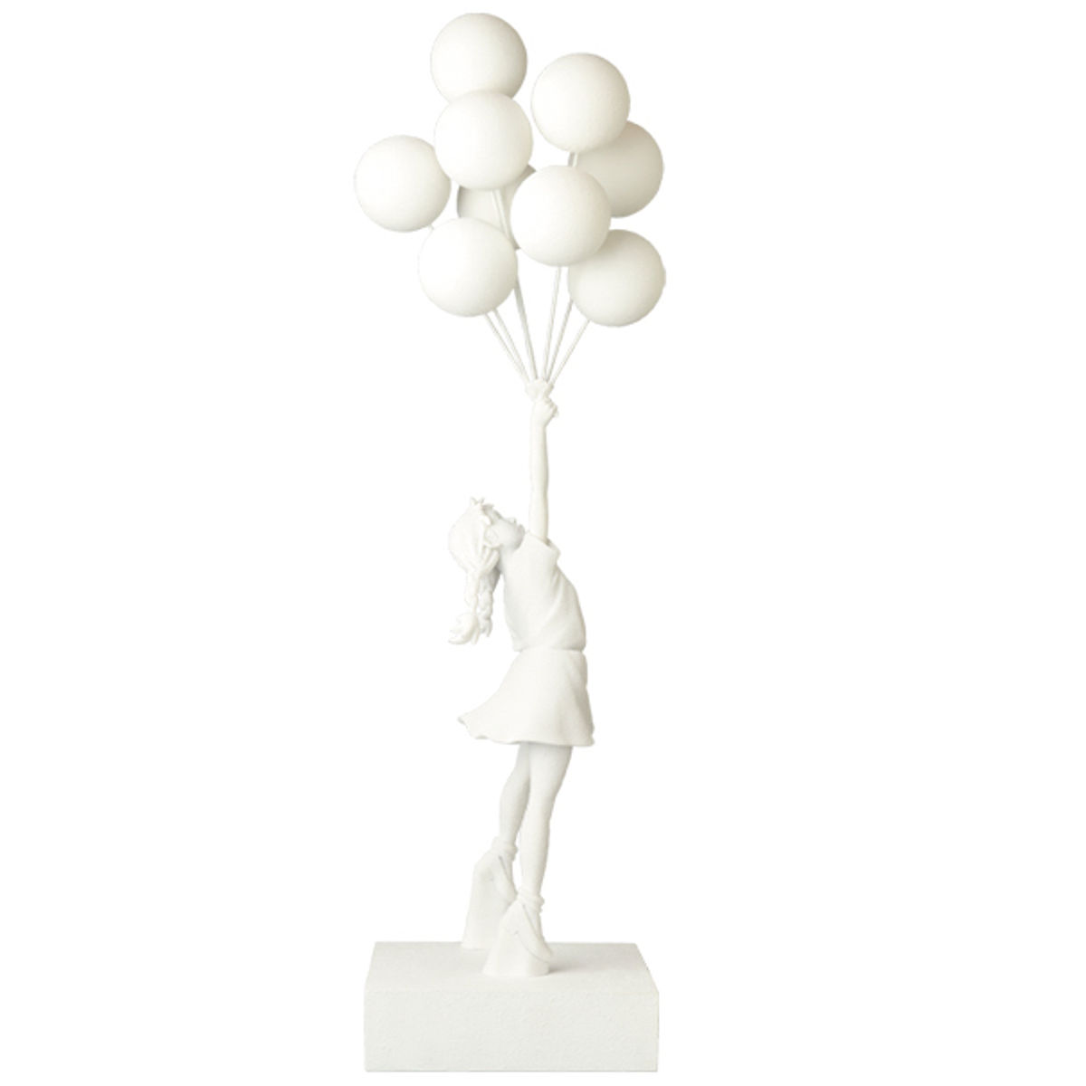 Gesso Flying Balloons Girl