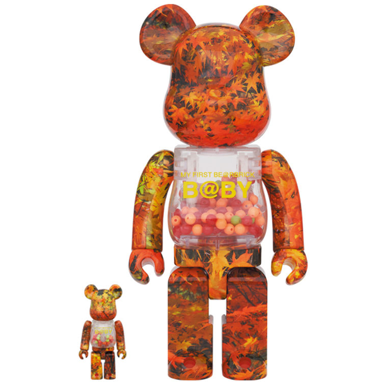 100% + 400% Autumn Leaves My First Be@rbrick B@by (Set) by Chiaki Kuriyama