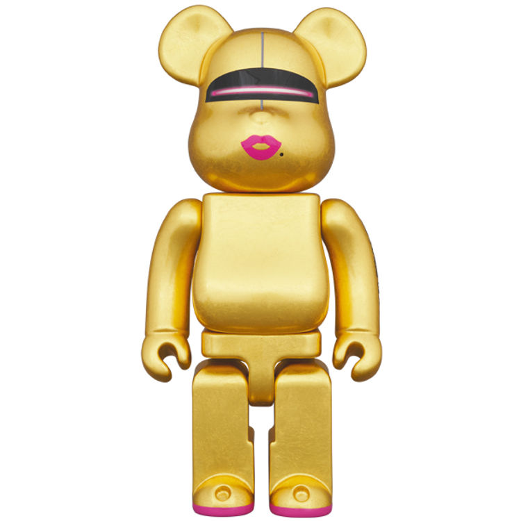 400% Pure Gold Leaf Bearbrick by Hajime Sorayama