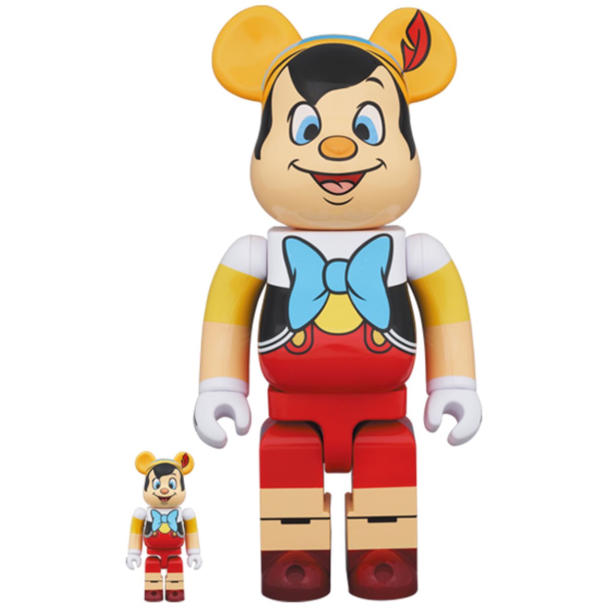 100% + 400% Pinocchio Bearbrick (Set)