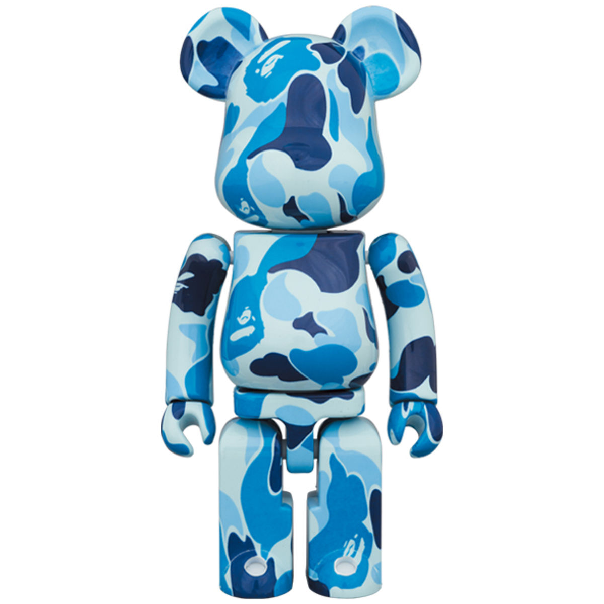 200% Blue Alloy ABC Camo Chogokin Be@rbrick