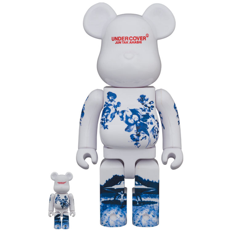 100% + 400% Ceramic UFO Undercover Bearbrick (Set) by Undercover (Jun Takahashi)