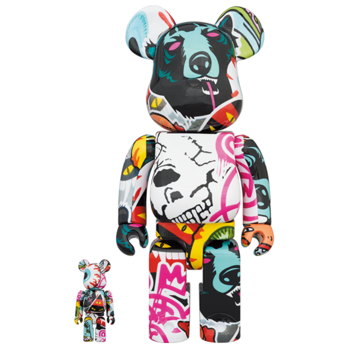 100% + 400% Mishka 2020 Bearbrick (Set)