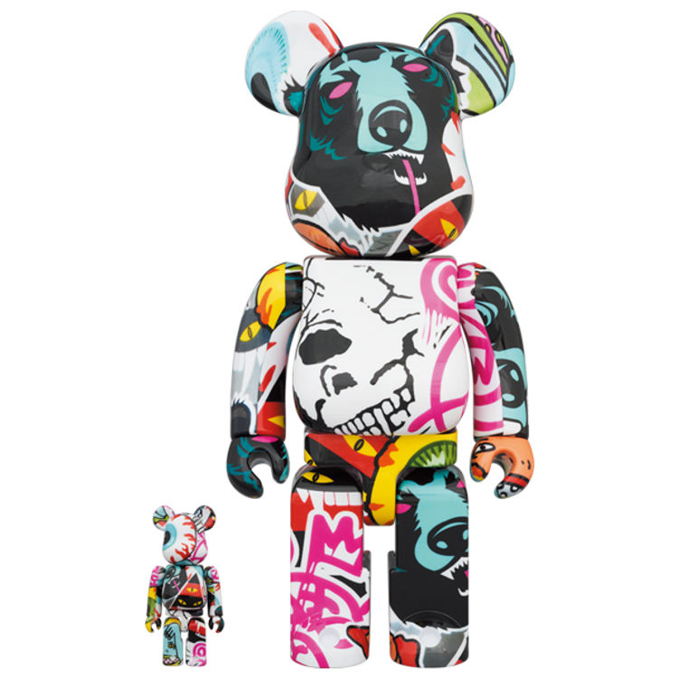 100% + 400% Mishka 2020 Bearbrick (Set) by Mishka (Greg Rivera)