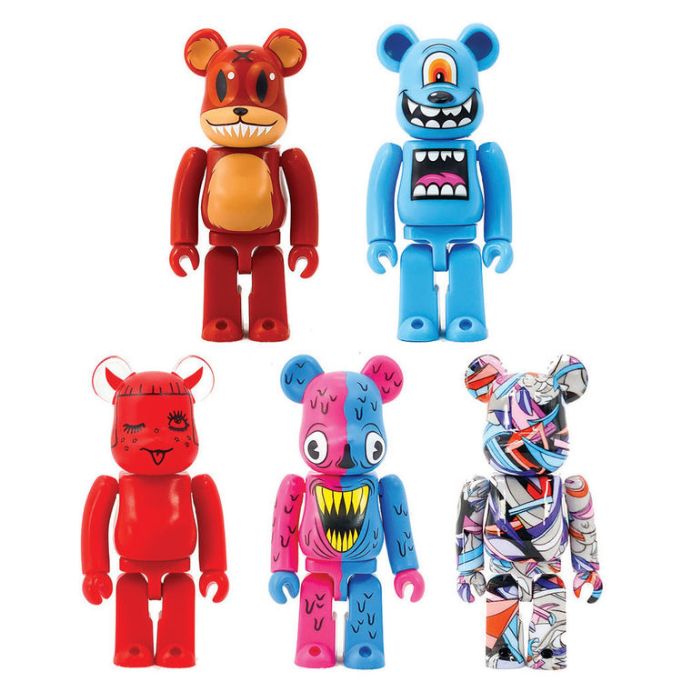 DesignerCon 2020 Be@rbrick Artist Set (5 pack) by Greg Mike