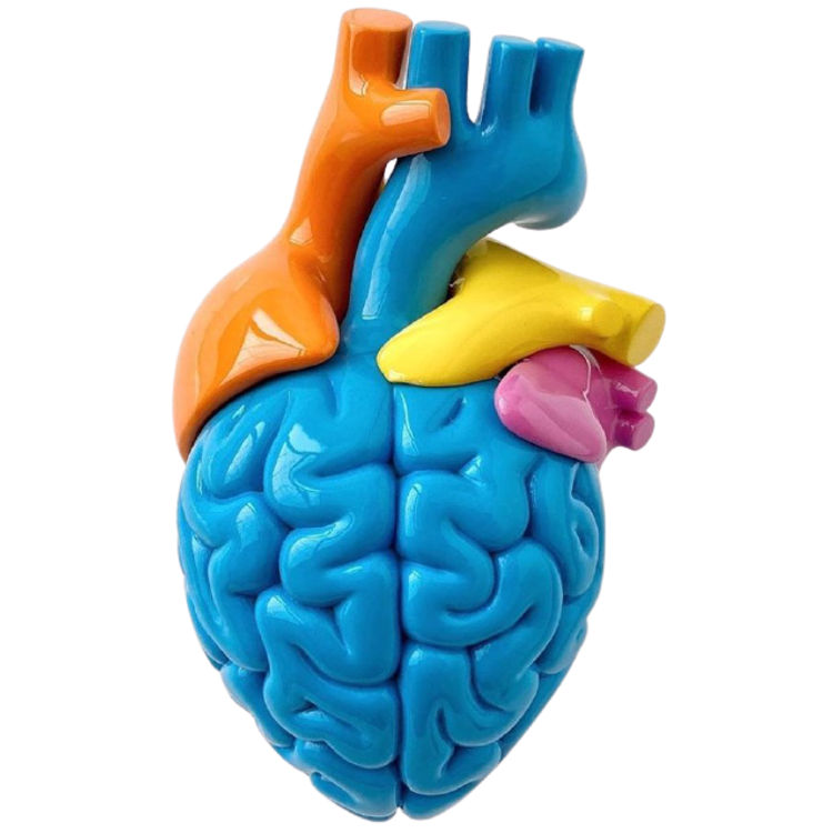 Blue Brain Heart by Emilio Garcia