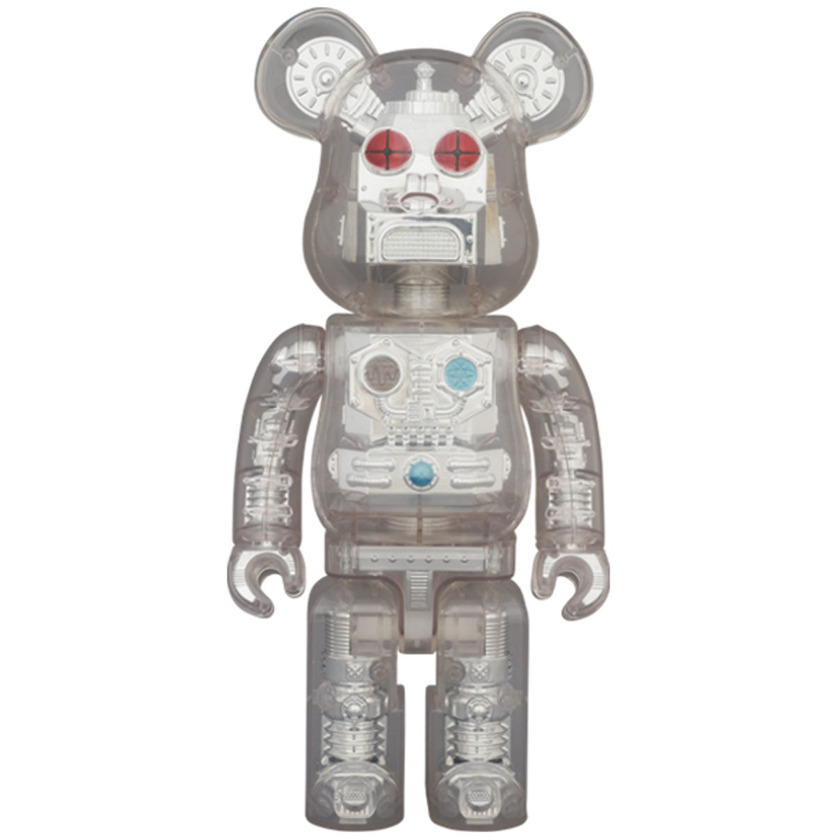 400% Silver HxS Bearbrick