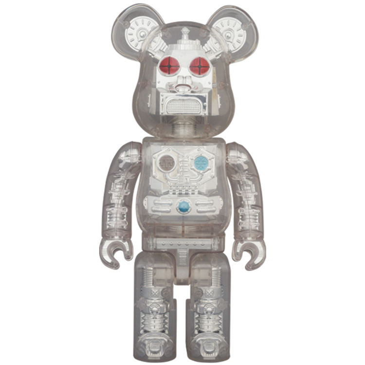 400% Silver HxS Bearbrick by HxS (Hirota Saigansho)