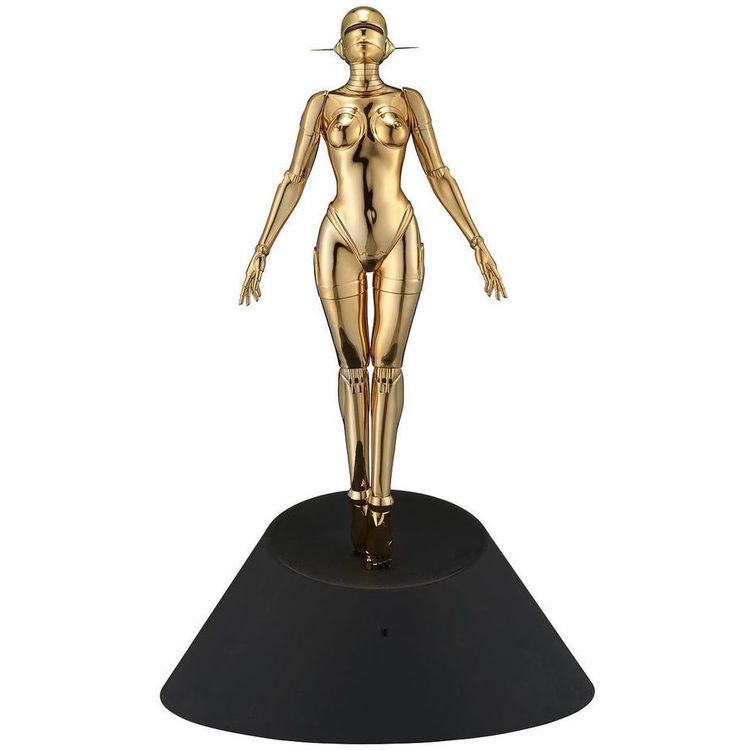Gold Sexy Robot Floating by Hajime Sorayama