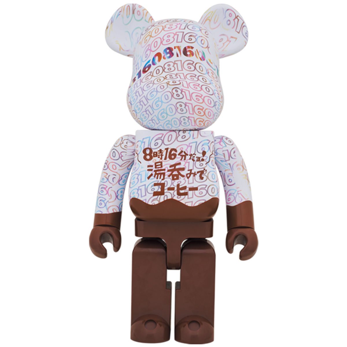 1000% 8時16分だヨ! 湯呑みでコーヒ Bearbrick