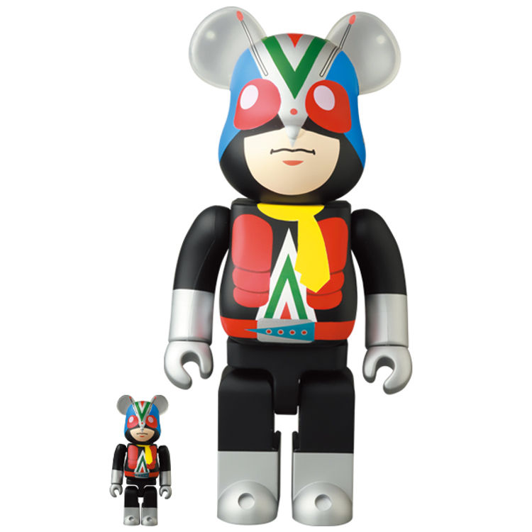 100% + 400% Riderman Be@rbrick (Set) by Shotaro Ishinomori
