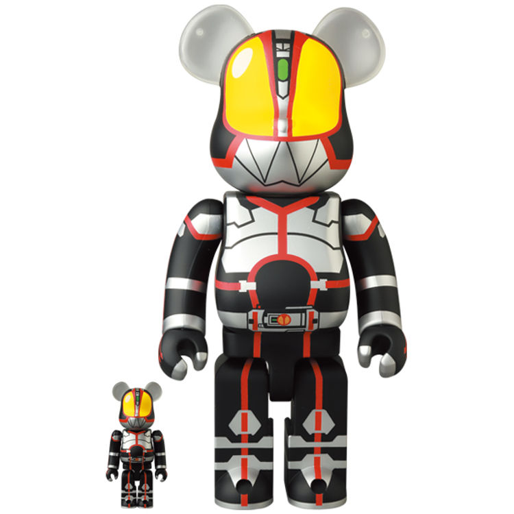 100% + 400% Kamen Rider Faiz Be@rbrick (Set) by Shotaro Ishinomori