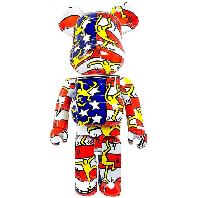 1000% Keith Haring #7 Be@rbrick by Keith Haring
