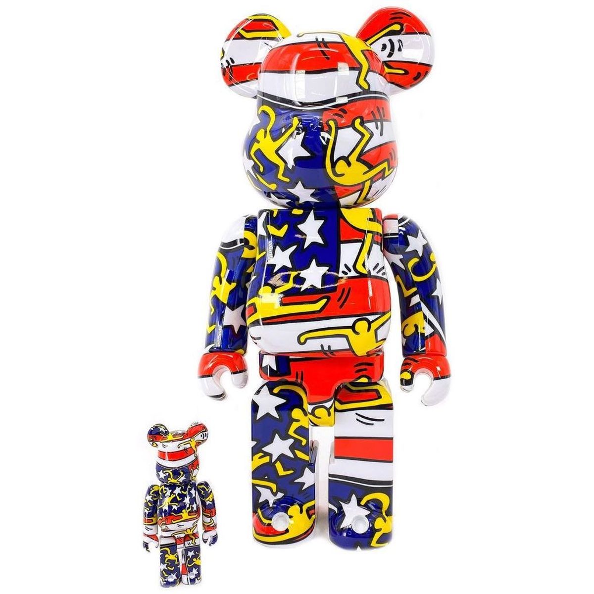 100% + 400% Keith Haring #7 Be@rbrick (Set)