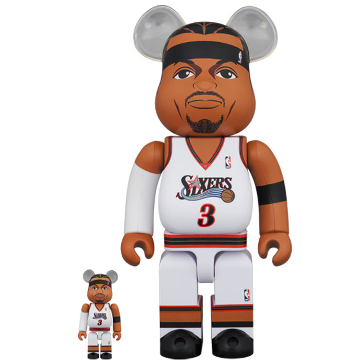 100% + 400% Allen Iverson : Philadelphia 76ers (Set) by Medicom