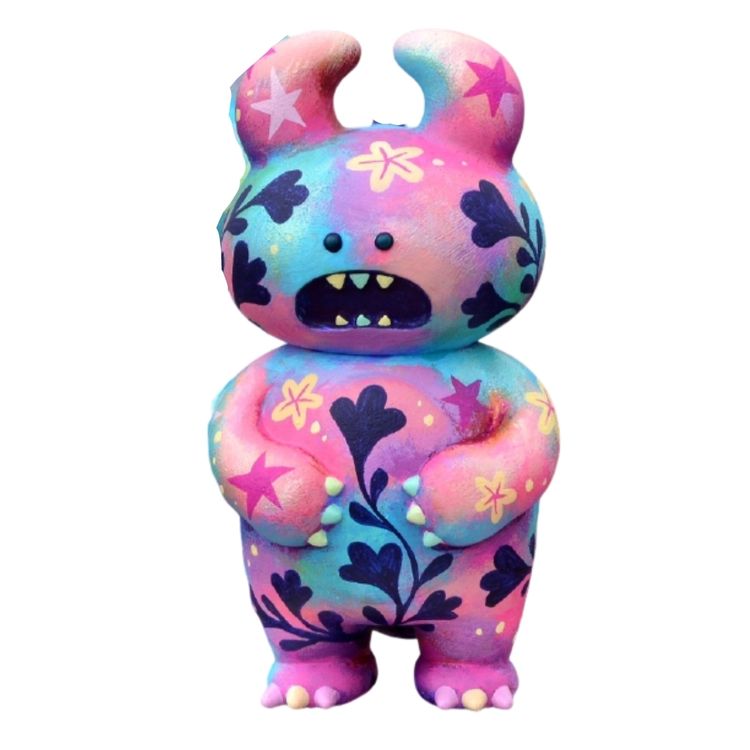 Pink Blue Dino Uamou by Jeremiah Ketner