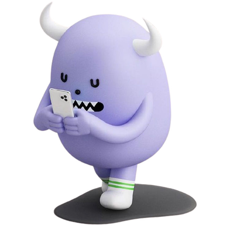 Bigmon Walking by Sticky Monster Lab