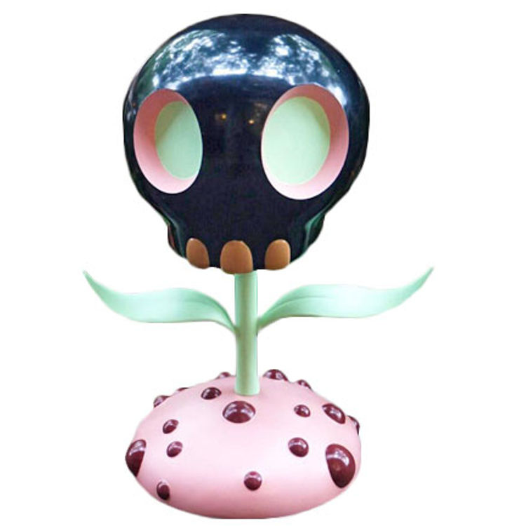 Black Skull Flower by Tara McPherson