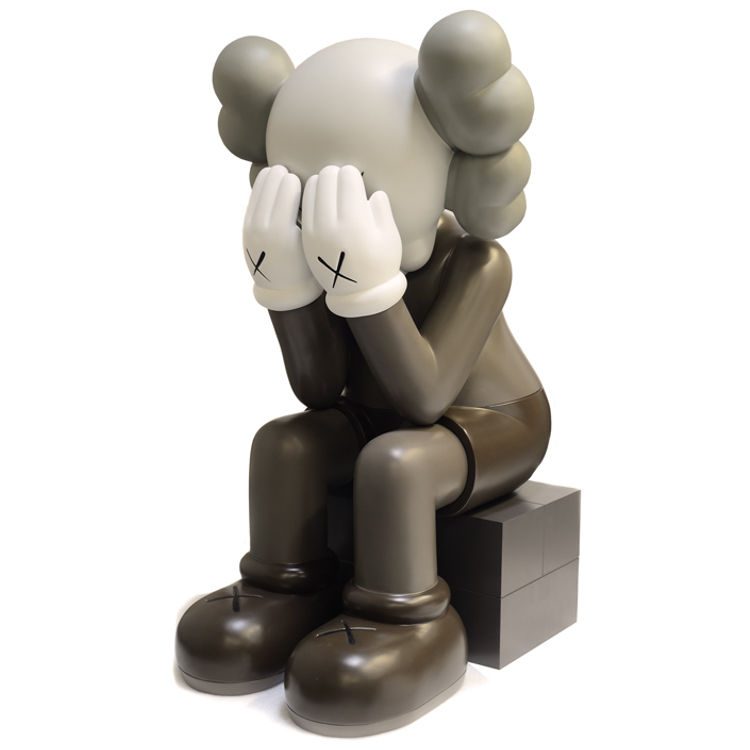 4-Foot (48") Bronze Brown Passing Through by Kaws (Brian Donnelly)