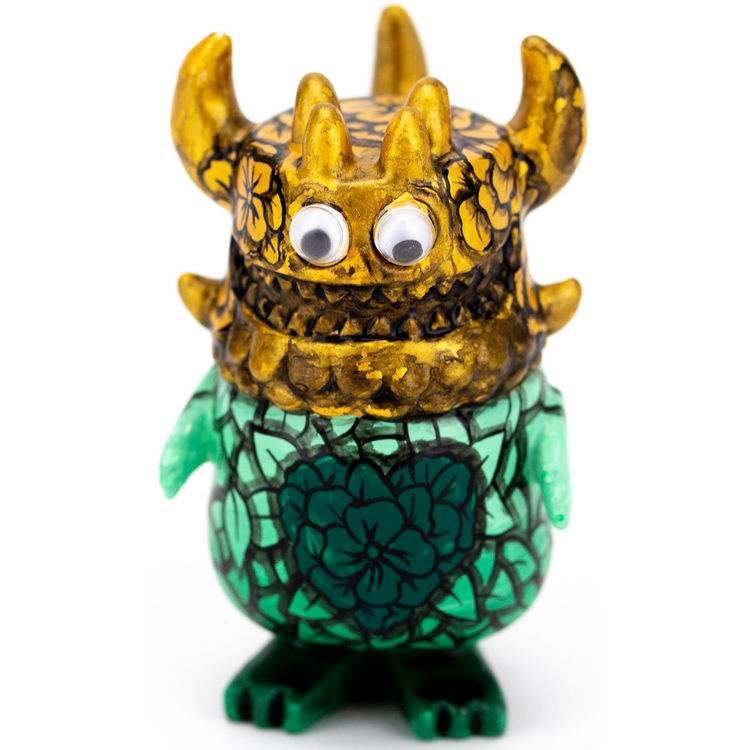 Floral Rangeas (Gold) by David Stevenson