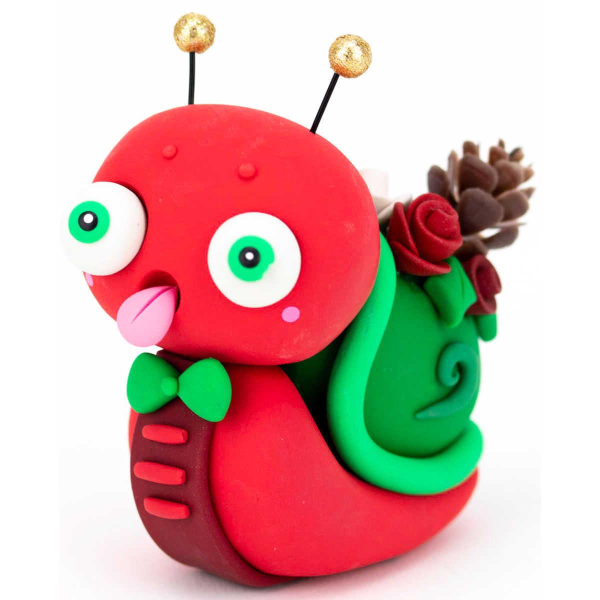 Red Winter Lazyland Snail