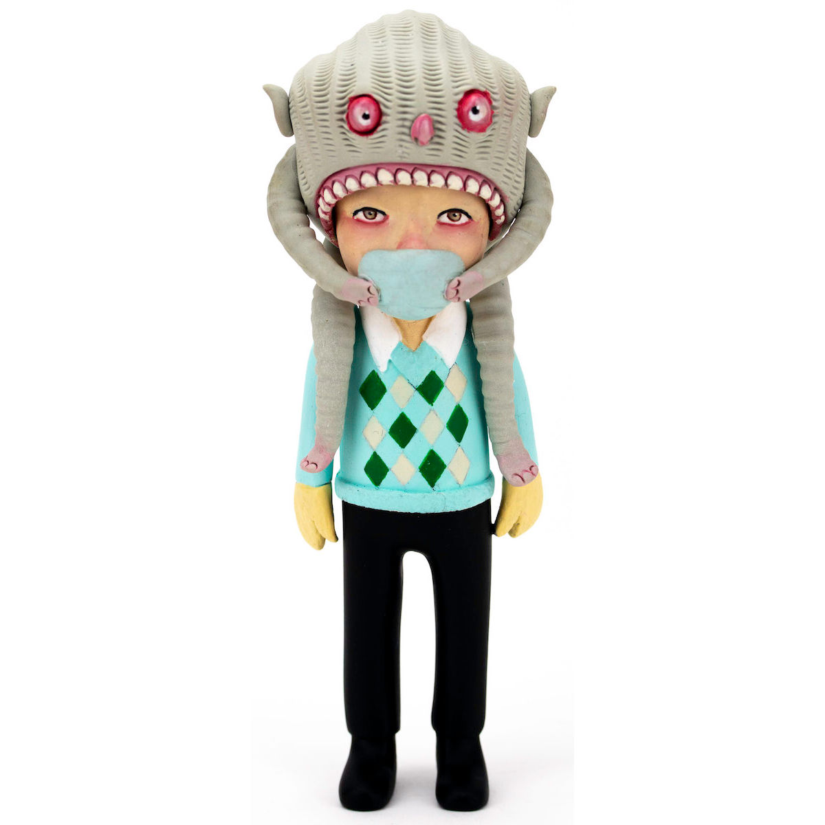 Blue Sweater Masked Kiddo