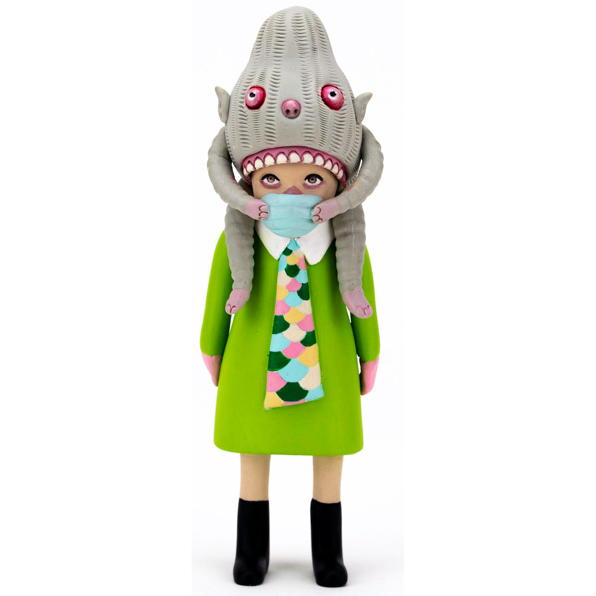 Green Dress Masked Kiddo