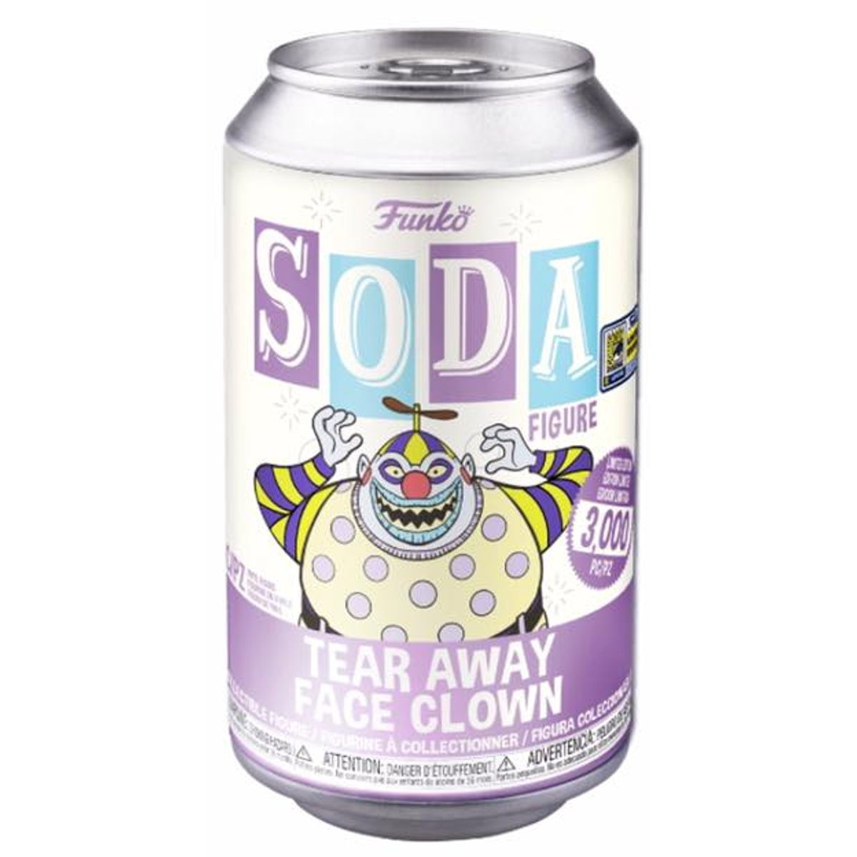 Tear Away Face Clown : The Nightmare Before Christmas Vinyl Soda