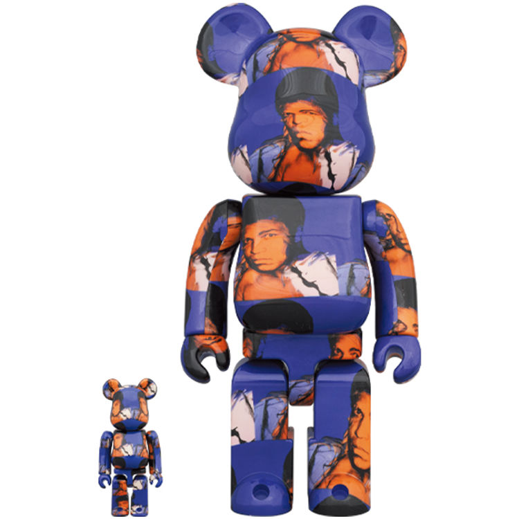 100% & 400% Muhammad Ali Be@rbrick (Set) by Andy Warhol