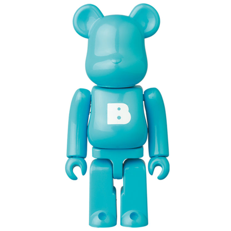 Teal Basic 'B' Bearbrick by Medicom