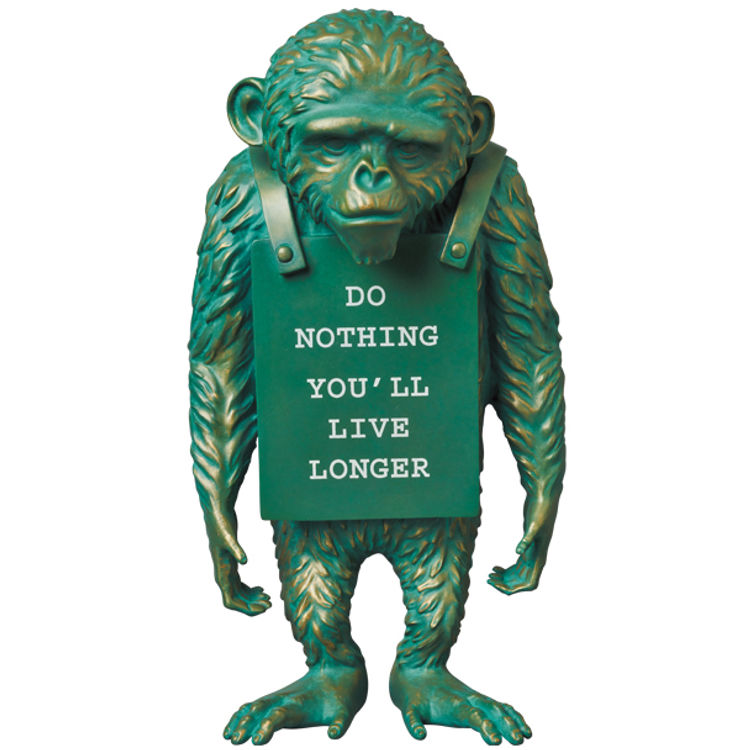 Bronze Monkey Sign by Banksy (Brandalised)