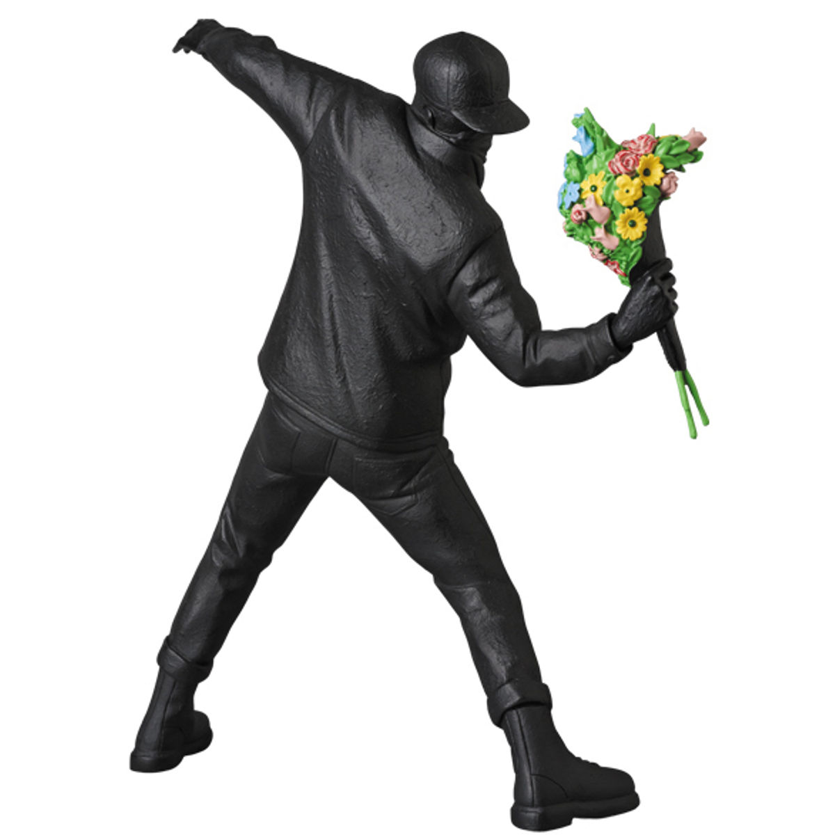 Black Gesso Flower Bomber